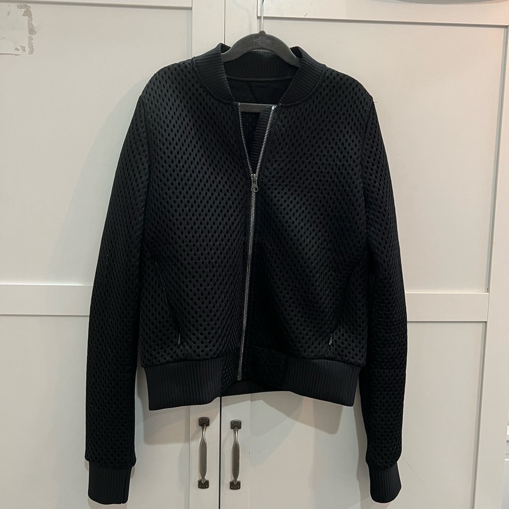 Alo black bomber jacket